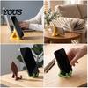 Unique Gift for Plant Lovers 3D Printed Leaf Phone Holder, Desktop Cell Stand Office and Eco Friendly PLA Holder Home, Realistic Bionic Design Mount,