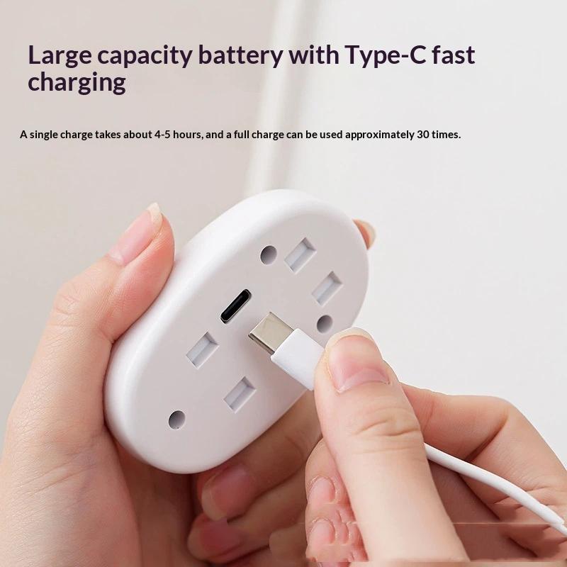 Safe Mini Toilet Sterilizer Lamp USB Rechargeable Portable UV Disinfection Light for Household Bathroom Camping Travel