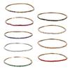 9Pcs Stackable Elastic Crystal Bead Bracelet Rhinestones Handchain Fashionable Stretch Wristchains Jewelry for Women