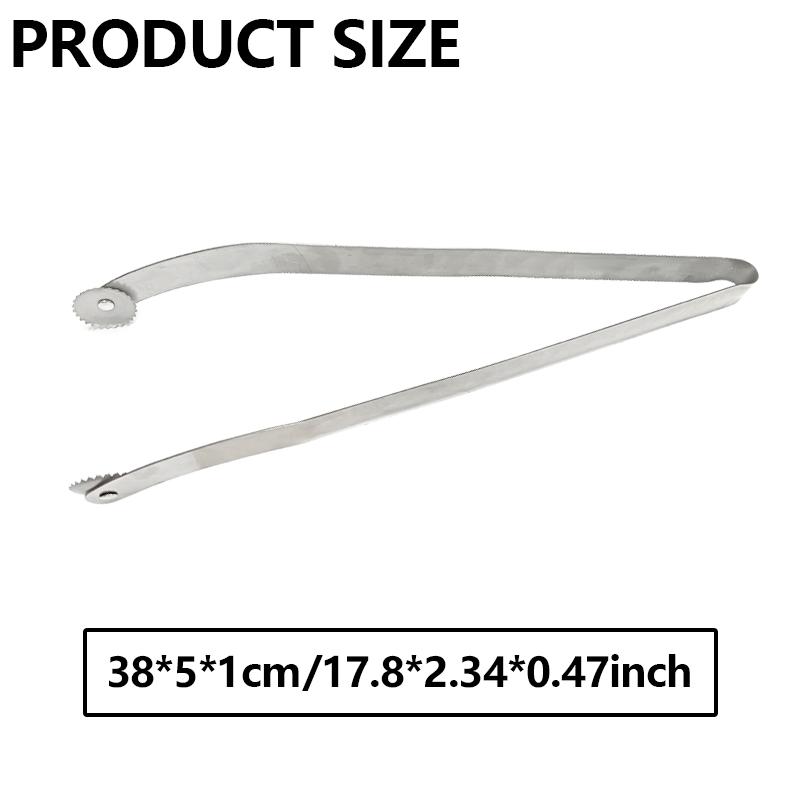 

1/2 шт. щипцы для переворачивания колбасок для барбекю, щипцы для хот-догов, кухонные щипцы для барбекю из нержавеющей стали