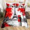 Erosebridal Ice Hockey Bedding Set Twin Hockey Player Duvet Cover for Kids Boys Girls Teens Juvenile Sports Game Comforter Cover Set Soft Mi