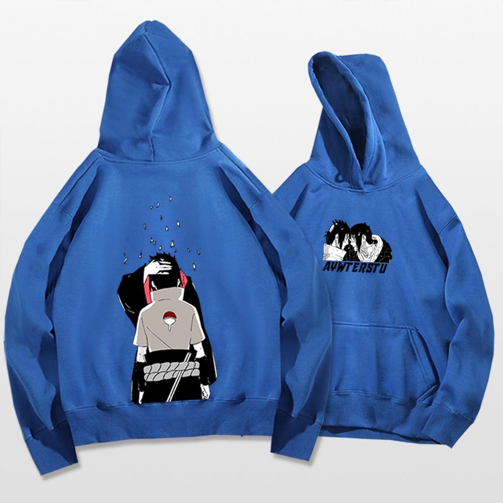 Naruto hooded sweater men and women spring and autumn teenagers student trendy brand Japanese animation loose shoulder jacket