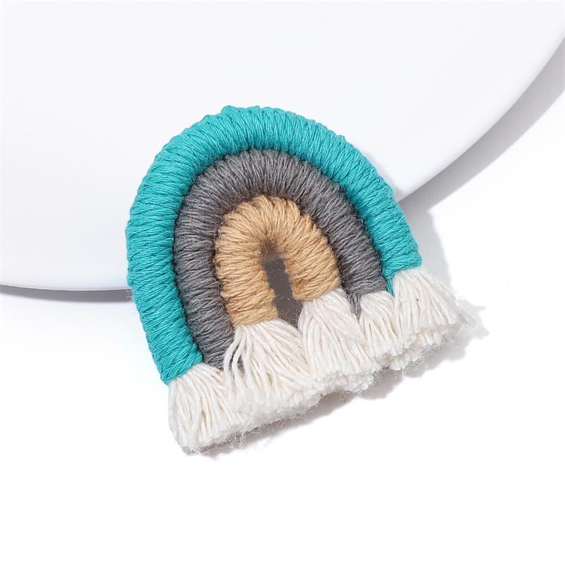 1 Stück/Beutel, Stoff-Anhänger im ethnischen Stil, Quaste in Regenbogenfarbe, für DIY-Ohrringe, Halsketten, Schlüsselanhänger, Schmuckherstellung, Zubehör