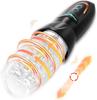 Automatic Male Masturbator Sex Toys with 10 Vibrations 8 Insertion and Rotation Modes Penis Pump Male Stimulator Penis Vibrator Adult Toys for Men