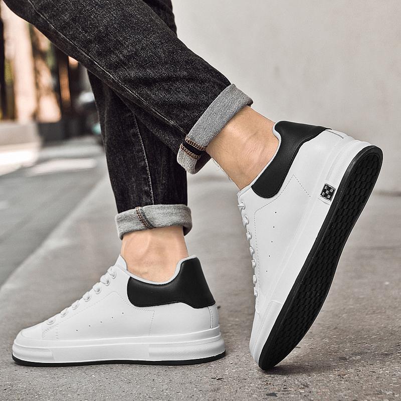 Elevator Shoes Men 6cm 8cm 10cm Lifting Board Shoes White Platform Male Sneakers Hidden Height Increase Sports Casual Shoes 2026