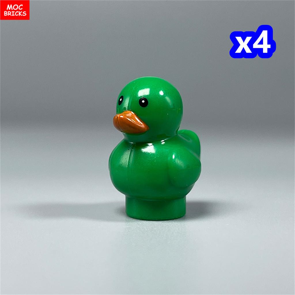 MOC Blocks Animal Duck Swan River Lake Farm Scene View Accessories DO IT YOURSELF Construction Bricks Playthings ideal for Kids Gifts