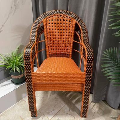 Recliner 2025 High Back Rattan Chair: 500 Jin Capacity for Home, Outdoor, Leisure, Dining, and Mahjong.