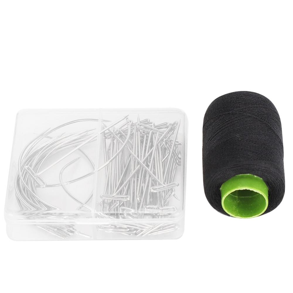 71pcs Plated Steel Wire C Curved Needles Set Handmade Leather Craft Needles For Leather Craft