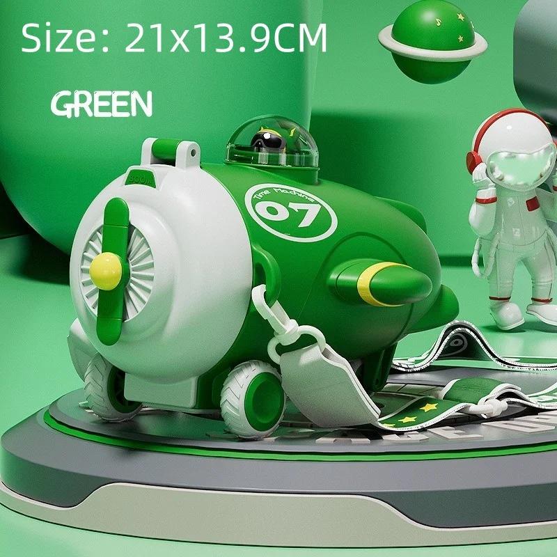 Kids Water Bottle Sippy Cup with Aircraft Modeling Cartoon Leakproof Water Bottles Outdoor Portable Drink Cup Bottle 550ml