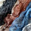 New Fashionable Cotton-linen Diamond-shaped Triangle Scarf, Vintage Pelis Cashew Flower Print Silk Scarf, Women's Headscarf, Versatile Headband