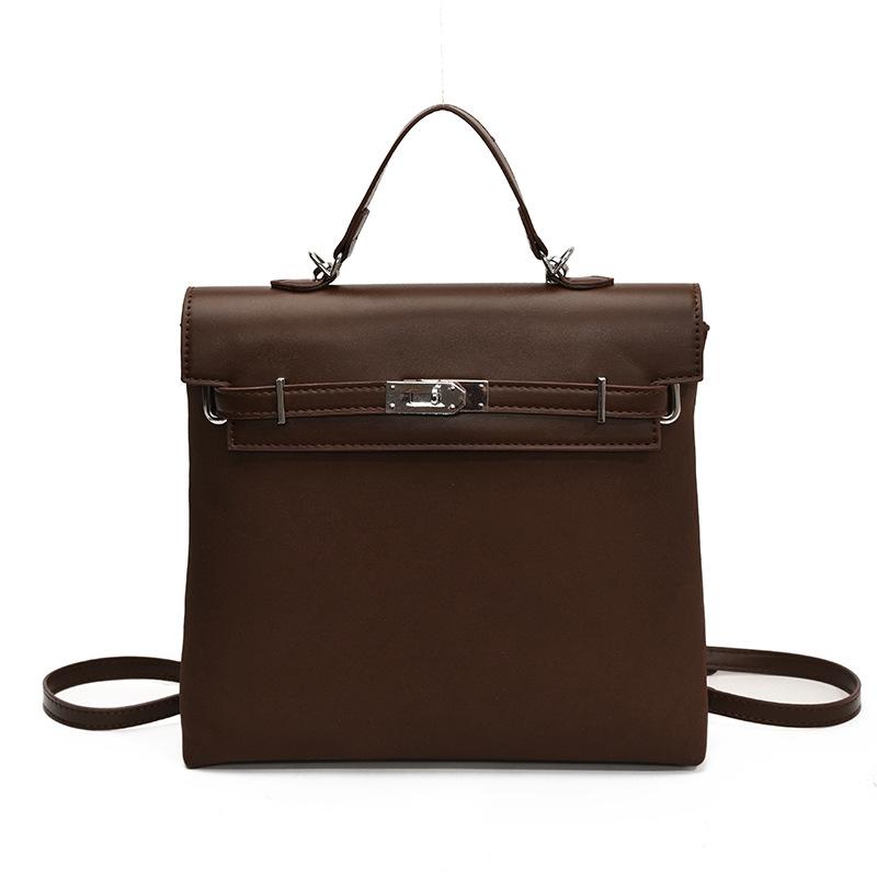 Ryggsekk med retro tekstur høsttrend mote retro ryggsekk bærbar skulderveske