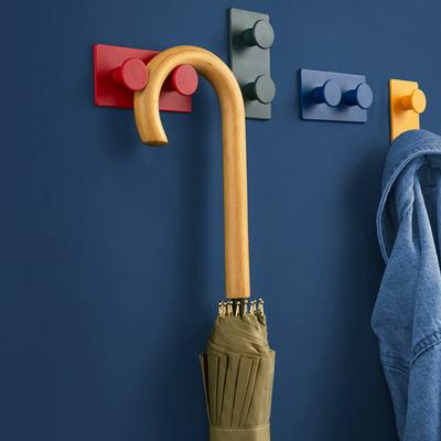 4Pcs/Set Building Block Key Hooker Wall Coat Hook Door Back Decorative Hook