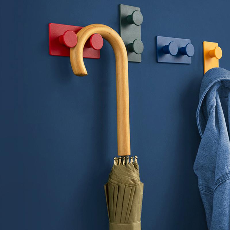 

4 шт./набор строительных блоков, крючок для ключей, настенный крючок для пальто, декоративный крючок для задней двери 4 pcs