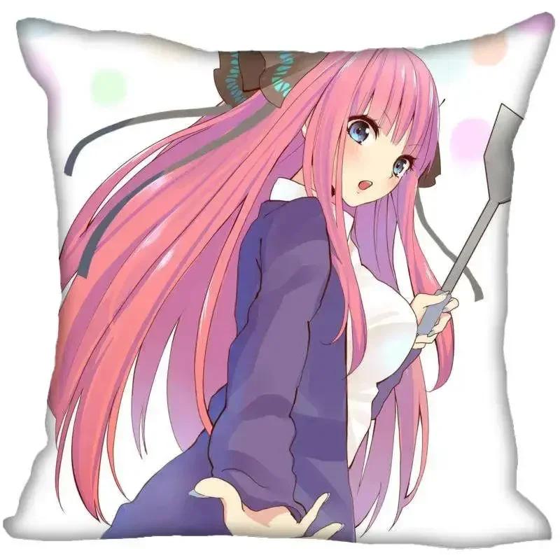 Anime Girl Nino Nakano Pillow Case High Quality Satin Fabric Pillowcase Decorative Pillow Cover Wedding Decorative