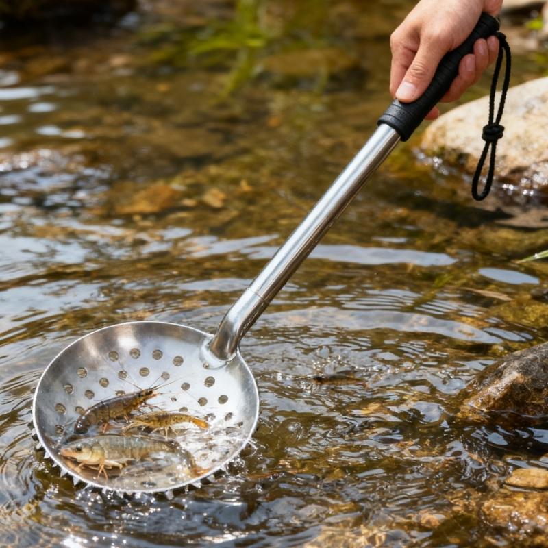 Ice Fishing Skimmer Scoops with Long Handle Winter Ice Fishing Scooper for Easy Removing Slush Snow Fishing Accessories