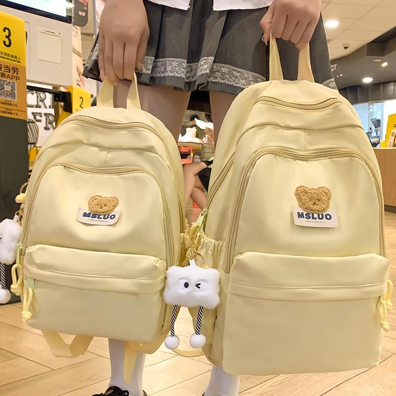 

New Style of Students Children s Schoolbags Elementary School Girls Junior High School Students Small Backpacks Multi Layer