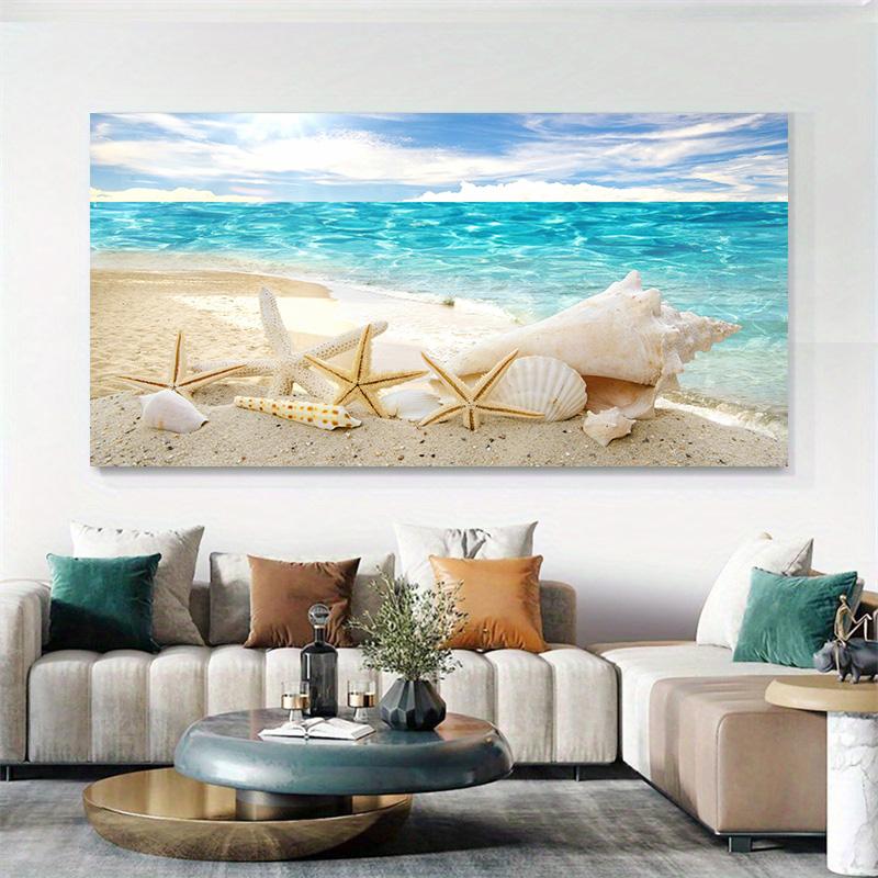 Sea Beach Shell Sea Star Landscape Canvas Painting Modern Posters and Print Wall Art for Living Room Decor Cuadros Home Decor