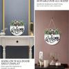 Welcome Sign Front Door Sign Hangings Welcome Sign for Farmhouses Porch Spring Welcome Sign Front Door Decorations