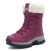 Women's Fleece-Lined High-Top Snow Boots - Warm, Thick, Plus Size Cotton Short Boots for Autumn/Winter Fashion