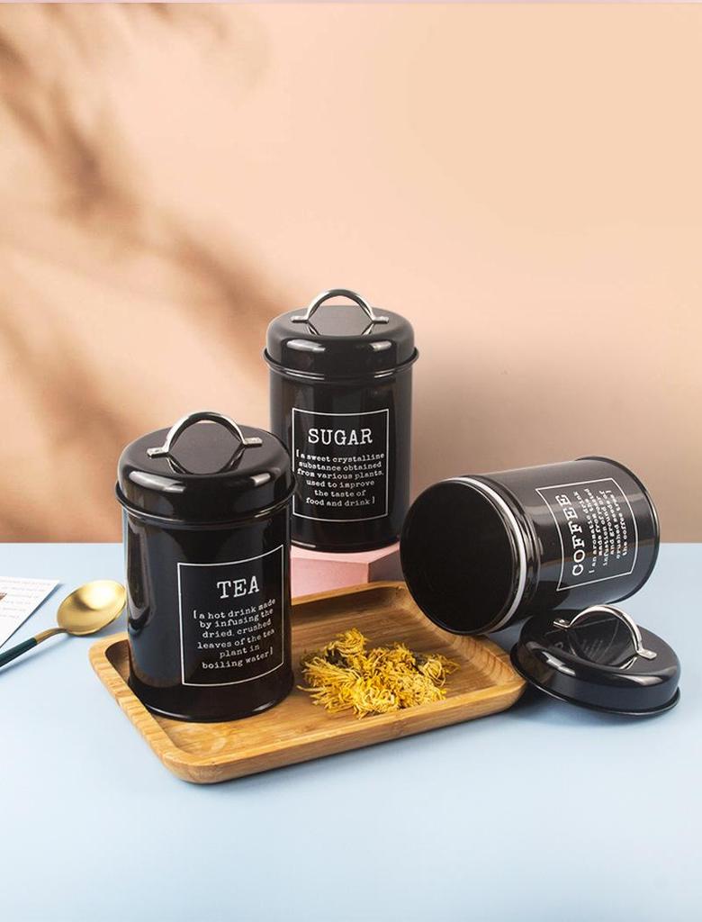 European-Style Sealed Can for Milk Powder, Coffee, Tea, Candy, or Mask Powder with Sealing Ring – Ideal for Model Room Shooting.