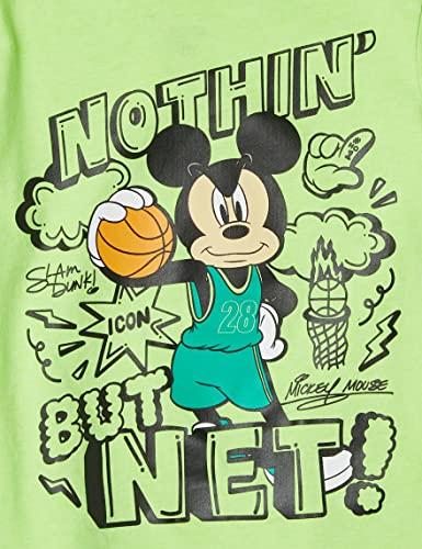 Amazon Essentials 4er-Pack Kurzarm-T-Shirts (Ehemals Markenname: Gepunktetes Zebra) Disney Marvel Star Wars Jungen Micky Basketballshirts 105-110