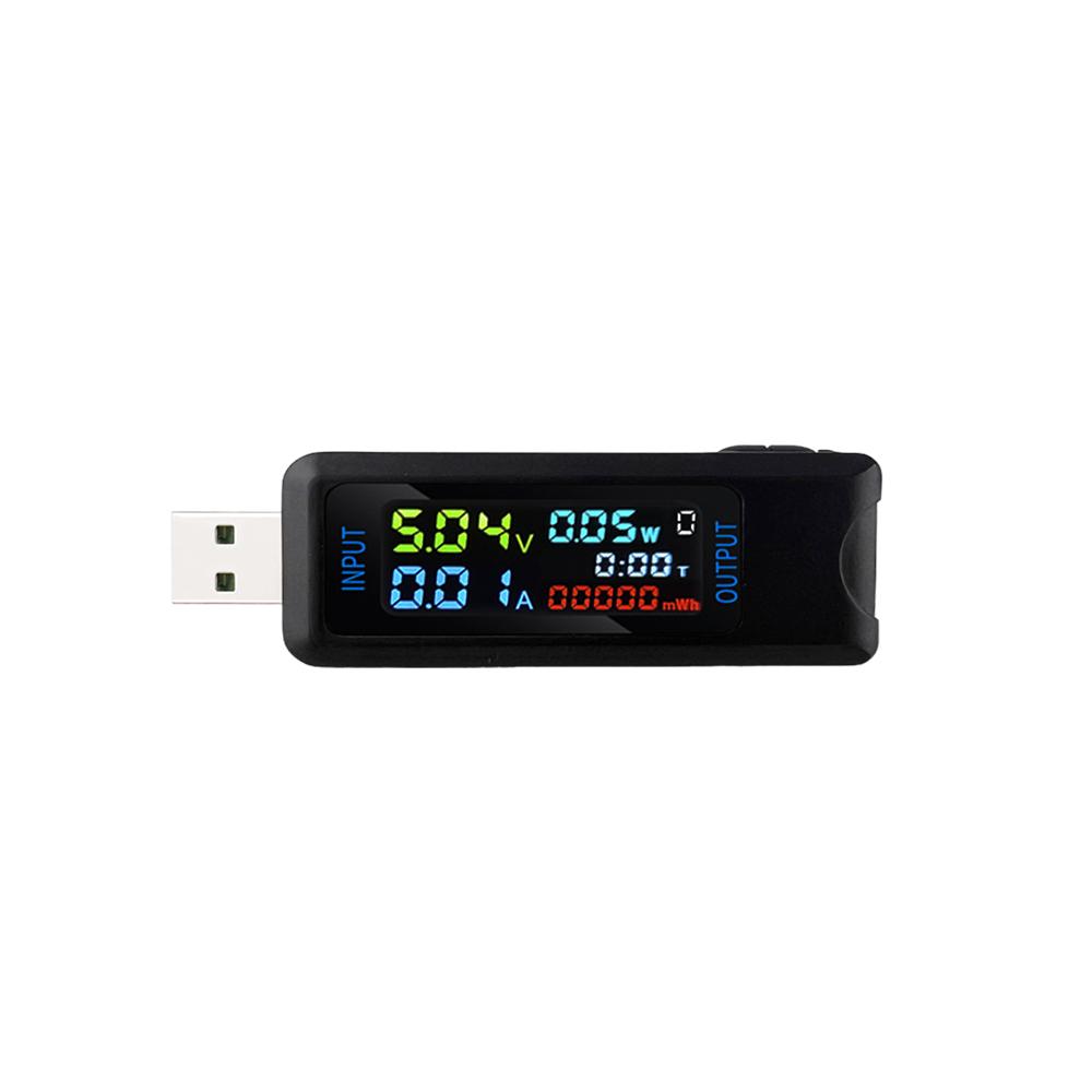 USB Type-C Tester Current Voltage Indicator Electric Ammeter Power Meter Charge DC Digital Multimeter Voltmeter Wattmeter