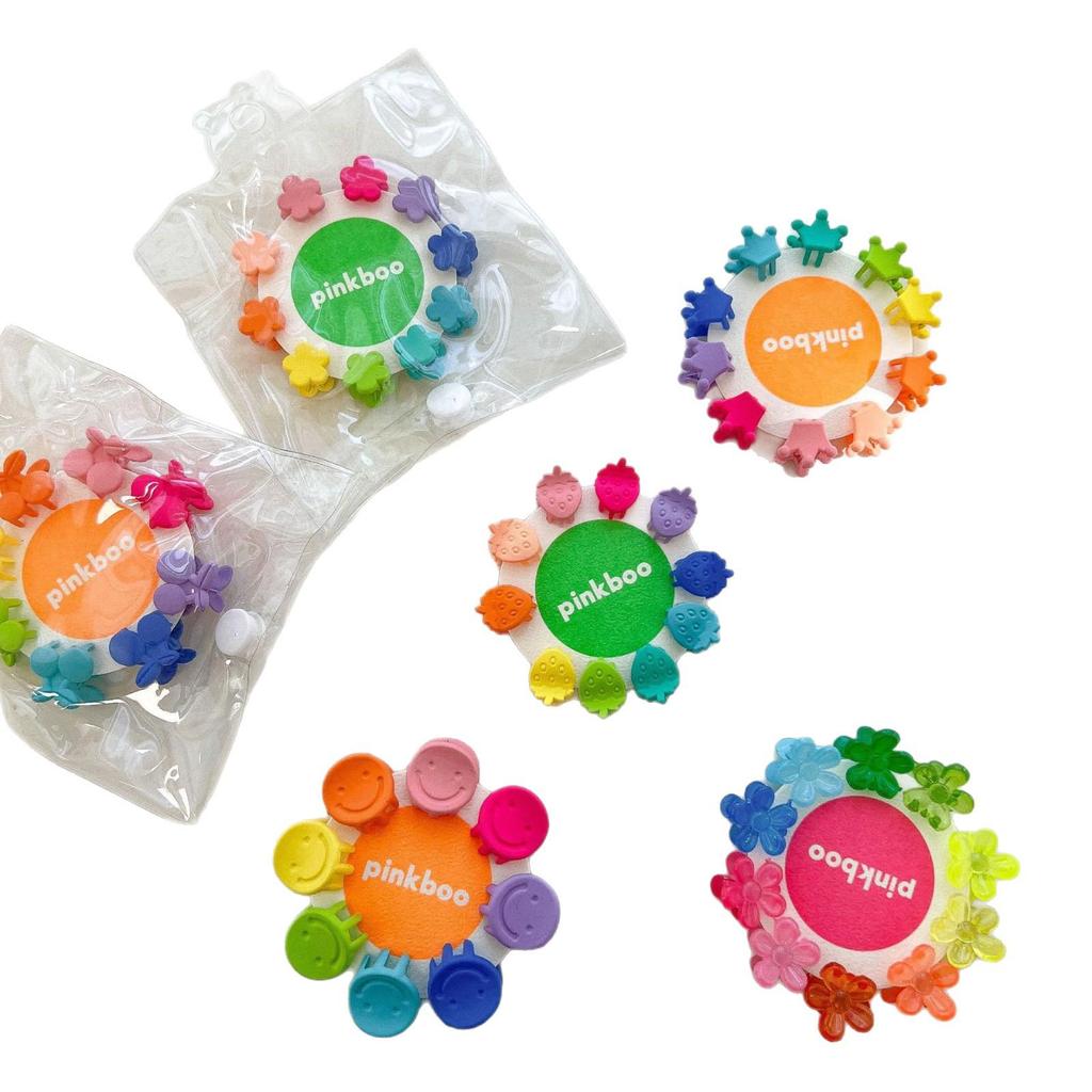 Smiley Face Cherry Hair Claw Clip for Girls