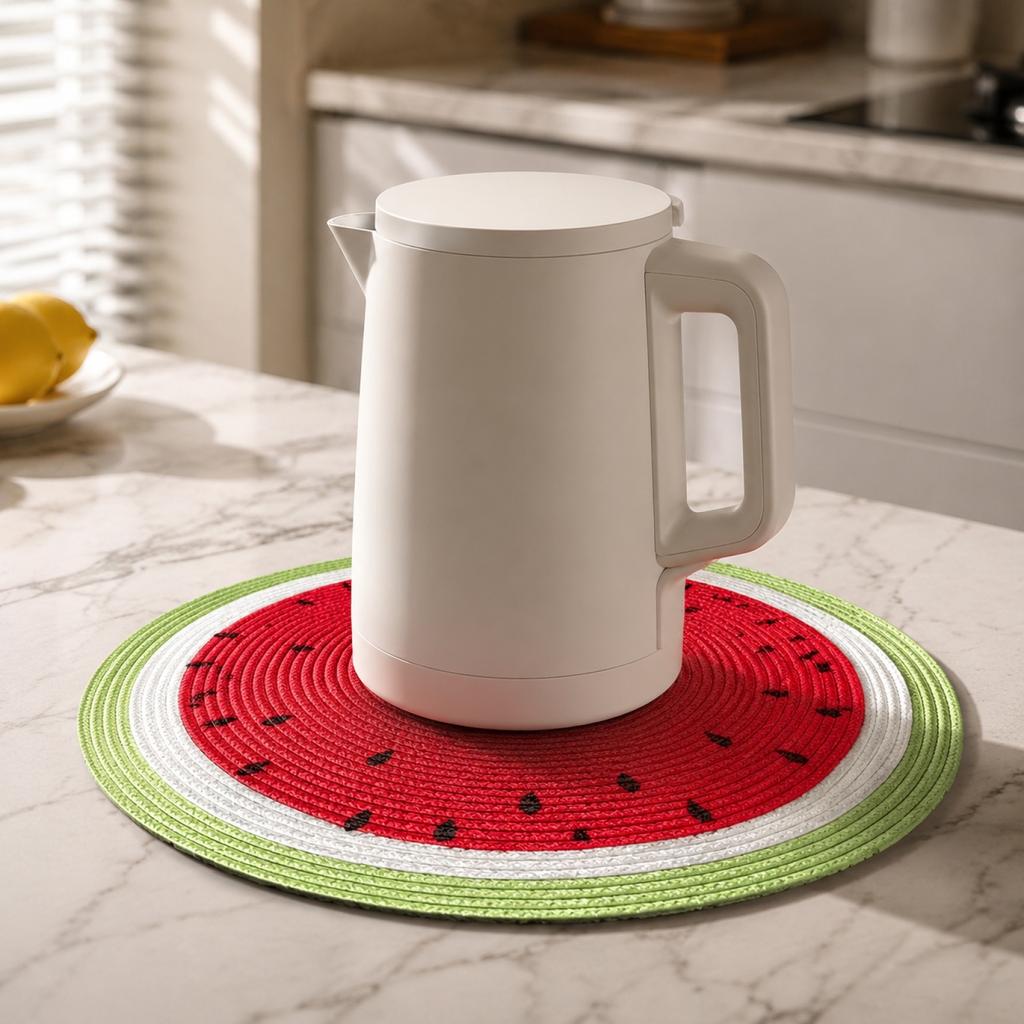 Ronde Geweven Stijl Placemat PP Materiaal Duurzaam Tafelkleed Diameter 38cm Geschikt voor Eettafel Keuken Gebruik
