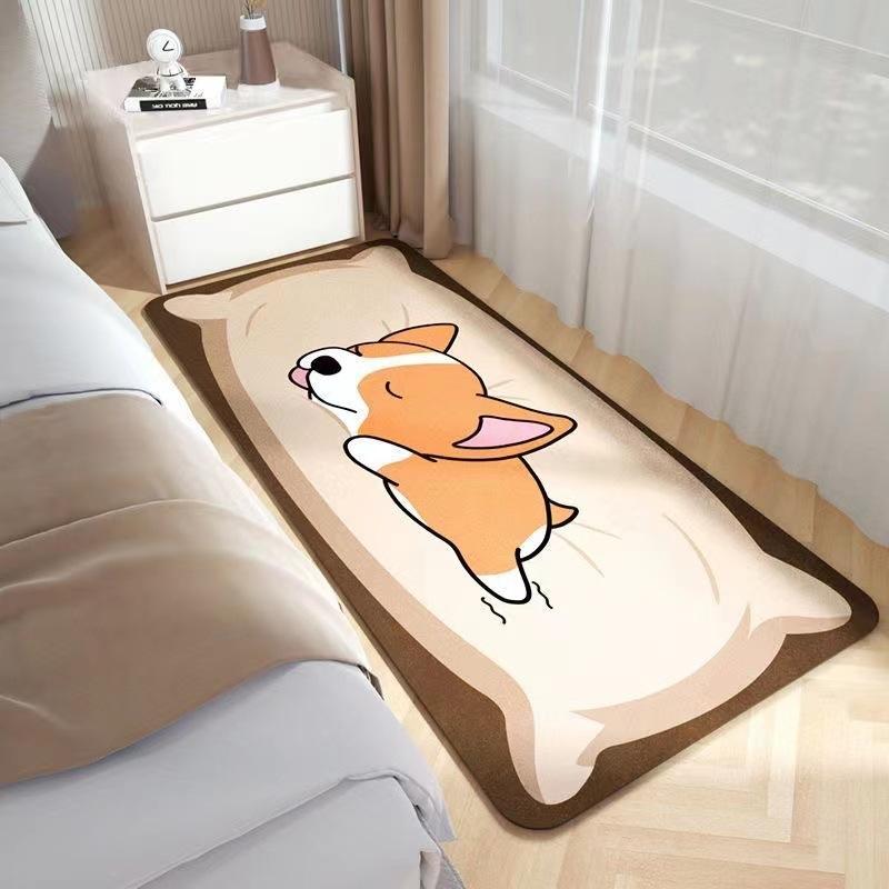 Carpet Rectangular Large-sized Cartoon Animal Pattern Bedroom Bedside Carpet Plush