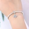 PANPOKI Copper Metal Rotating Butterfly Insect Bead Components Authentic Original Pendant Bead Components Bracelet High Quality Fine Jewelry Charm