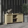 VidaXL TV Cabinet, Television Stand with Doors and Compartments, TV Unit with Living Room Storage, Oak 809794