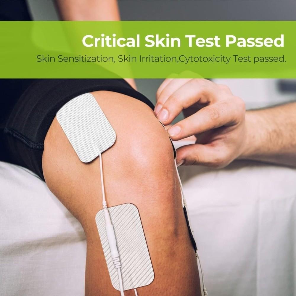 4 Pcs Pack 5x5cm Size TENS Unit Electrode Pads Self Adhesive Electrodes  For Muscle Stimulation