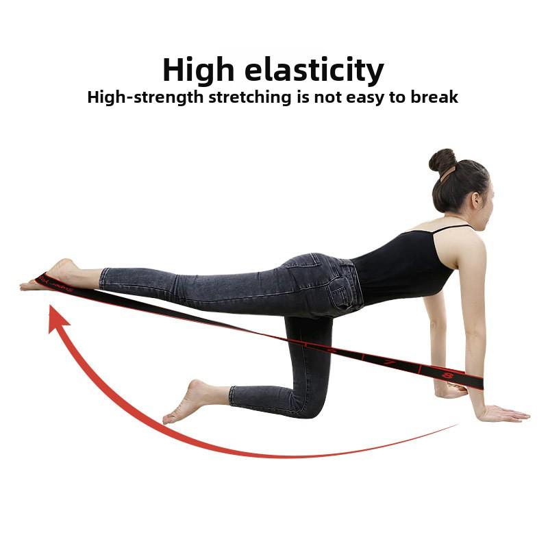 Digital Yoga Stretching Belt Stretching Belt Elastic Pull Beginner Back Open Shoulder Stretching Exercise Rope Dance Aids