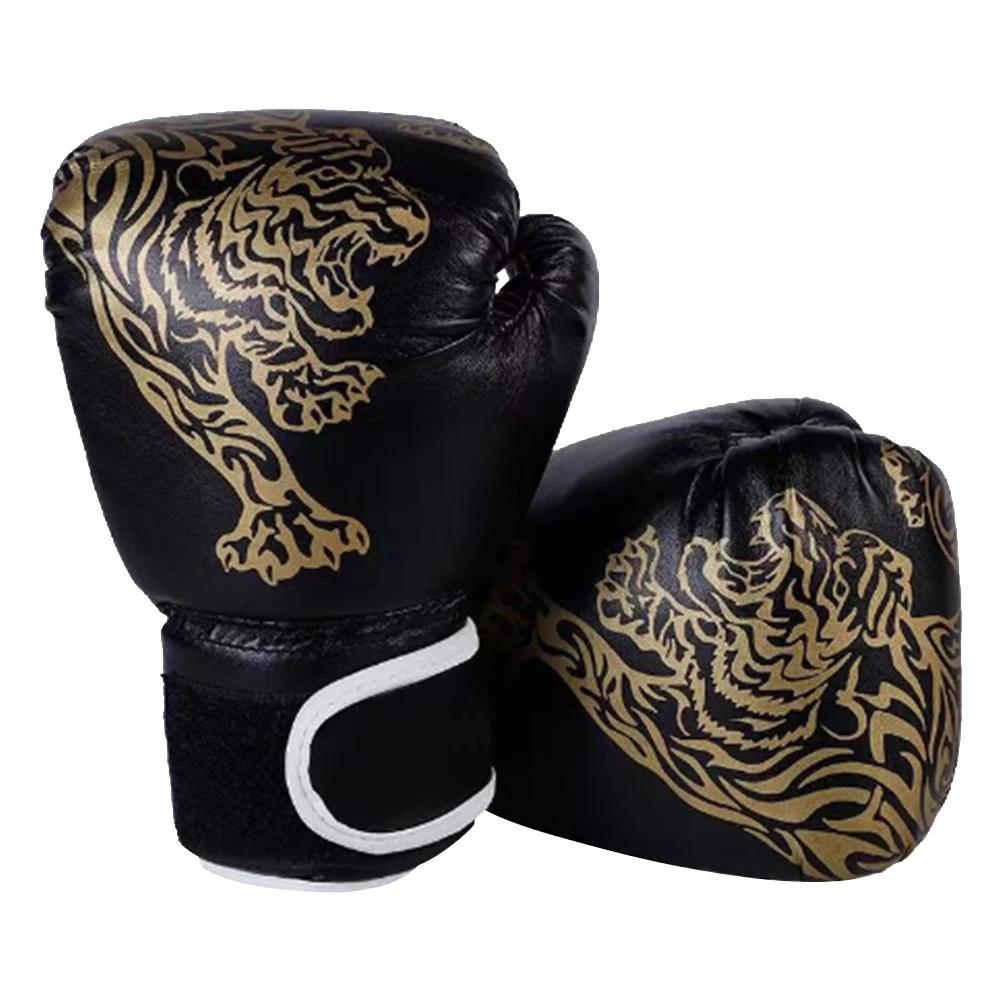 Boxing Gloves Breathable Sanda Boxing Gloves PU Leather Professional Boxing Gloves Punching Training Gloves for Training Sandbag