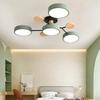 Modern LED Chandelier Macaron Ceiling Lamp For Bedroom Children's Room Living Dining Room Interior Decor Lighting Fixture Luster