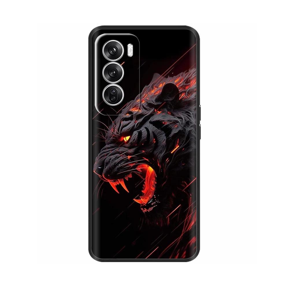 Silicone Case For OPPO Reno 12 Phone Cases Lovely Cat Cover Reno12 5G Soft Liquid Silicon Back Cover For OPPO Reno 12 Pro 5G
