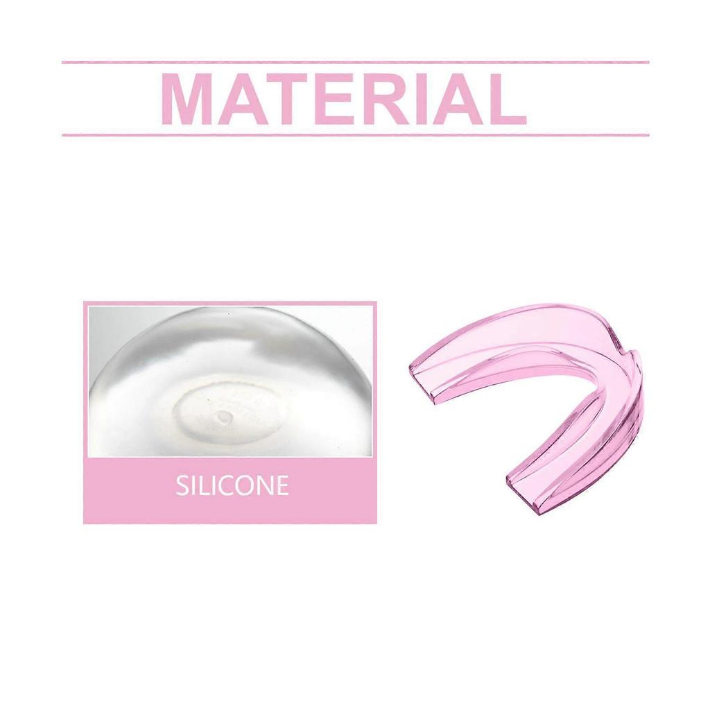 Oralhoe Pink Night Teeth Grinding Guard Prevents Snoring During Sleep And Protects Teeth With Occlusal Teeth Grinding Guard