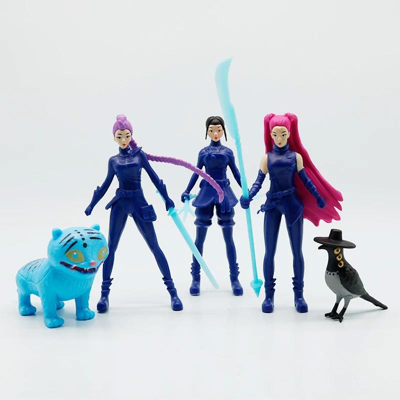 Kpop Dämonenjäger Anime Figur Spielzeug Niedliche PVC Bewegliche Gelenke Actionfigur Modell Puppen Kinder Geburtstagsdekoration Spielzeug Geschenke