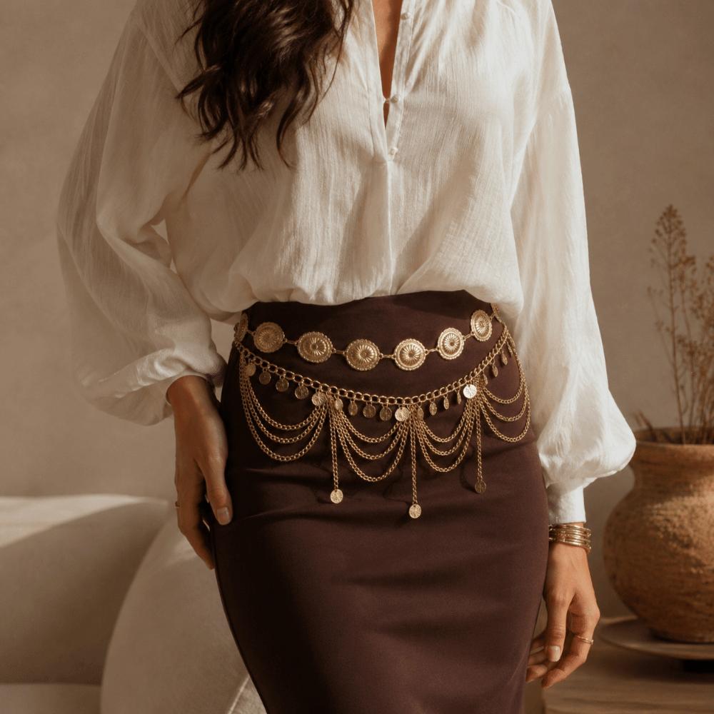 Elegant Fringe Belt Tassel Dance Accessories Bohemian Multi Layer Waist Chain Festival