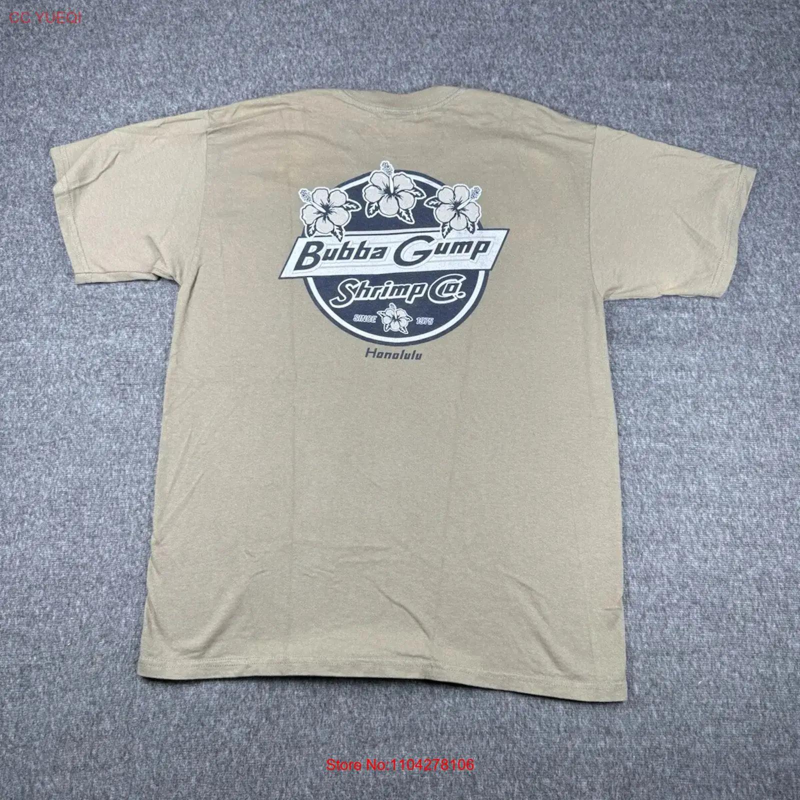 

Bubba Gump Shrimp Co Mens T Shirt L Brown Forrest Cinema Y2k Crew Neck vintage Washed Stretched streetwear Comfortable 5XL різнокольоровий