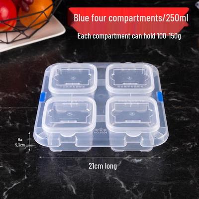 JINGRX Small 4-Compartment Food Sample Retention Boxes
