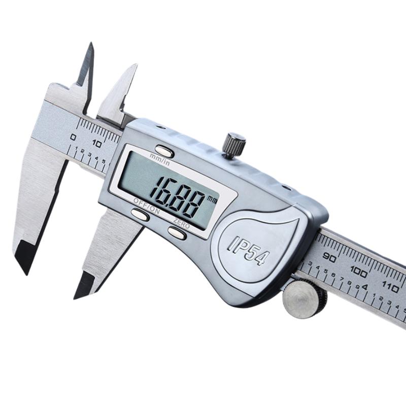 High Accuracy 0.03mm Stainless Steel IP54 Digital Display Waterproof Dustproof Industrial Electronic Caliper 0.01mm Resolution 0-150 mm