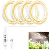 10 Dimming Levels Hanging LED Plant Light 1/2/3/4 Head Ceiling Grow Light  Small Plants
