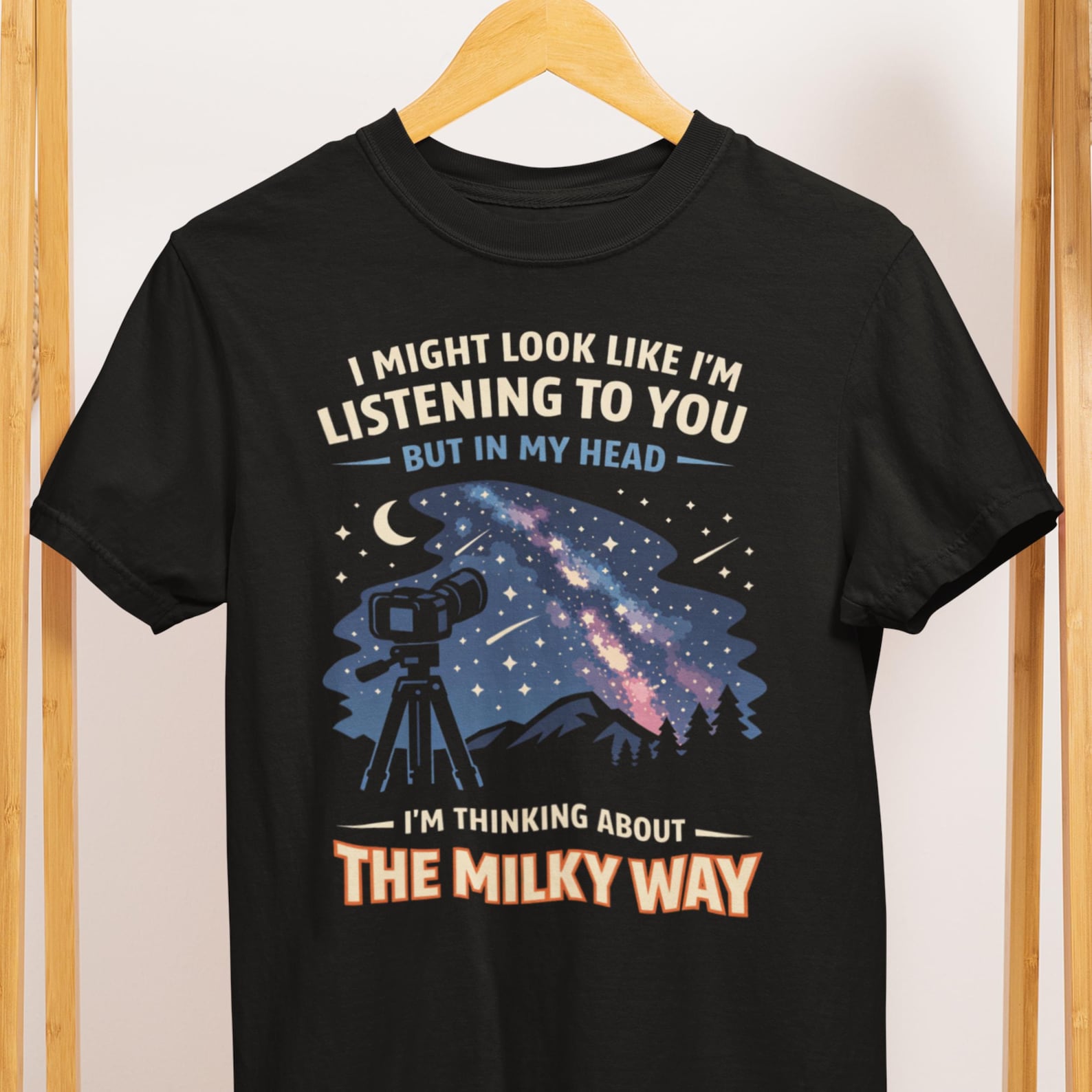 Astrophotography Milky Way T Shirt Gift for Night Sky Lovers XL