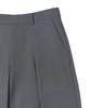 TEN PAST SEVEN Wide Tuck Slacks - Gray