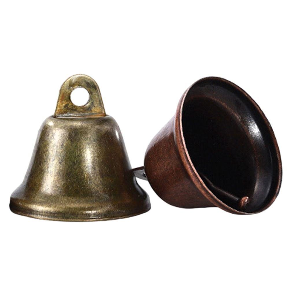 5pcs 6Styles Retro Bell Ornaments 22/26/30/38mm Vintage Decor for Christmas Tree