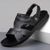 Men's  Soft Bottom Sandals Casual Beach Shoes Anti-slip Wear-resistant Dad Slippers Breathable Waterproof PVC Material