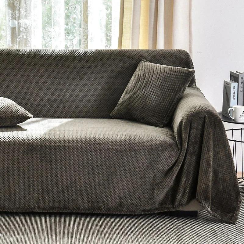 Multi Sizes Soft Coral Velvet Sofa Towel Blanket High Density Warm Sofa Bed Throw Blanket Home Bedding Bedspread Sheet Blanket