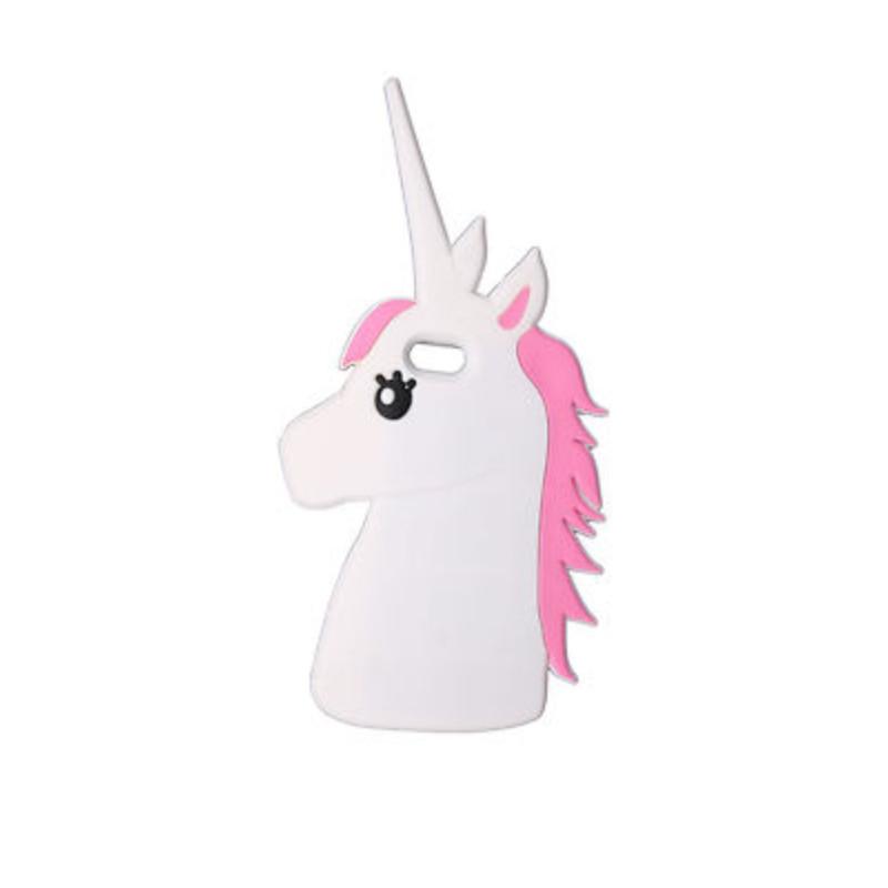 

Cute Unicorn 3d Cartoon Horse Rubber Case Cover Mobile Phone Supplies Iphone White 4s
