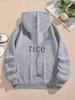 Women's Coconut Tree Print Casual Hoodie, Long Sleeve Sweatshirt with Pockets, Autumn Style.